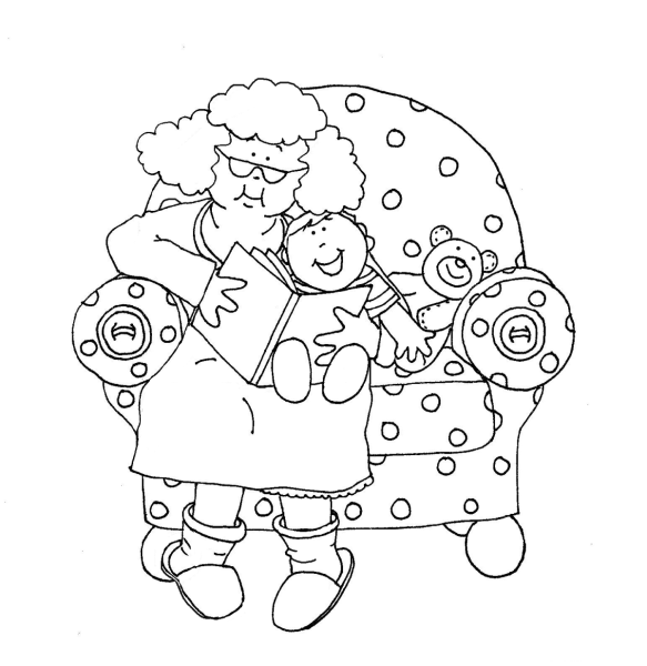 Раскраска с днем рождения бабушка