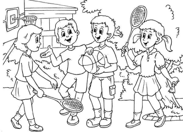 Раскраска Дружба