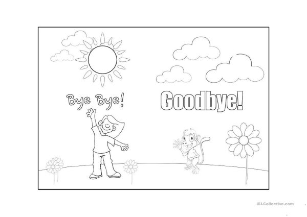 Раскраски hello для малышей