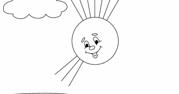 Дорисуй солнышку лучики