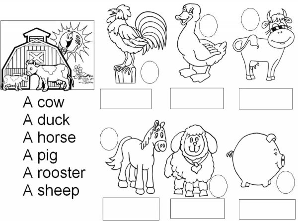 Задания по английскому для дошкольников