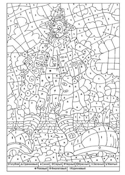 Раскраски потнормерам