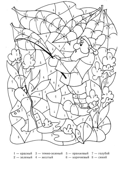 Раскраска по номерам