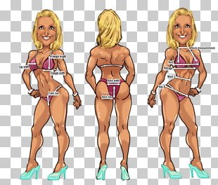 Шарж фитнес бикини