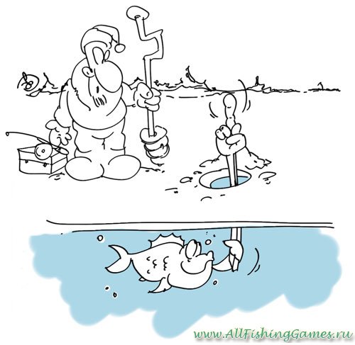 Карикатуры Игоря Кийко на рыбаков