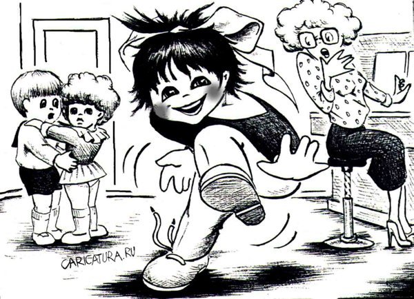 Детский сад карикатура