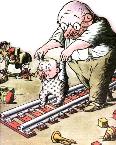 Воспитание детей карикатуры