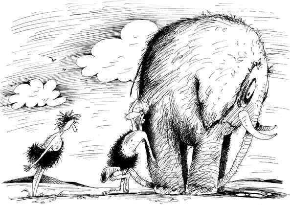 Карикатуры про слонов