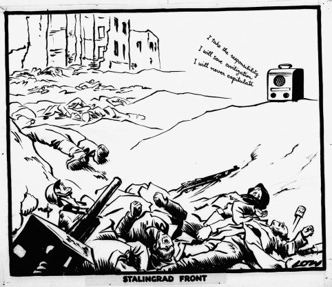 Карикатуры на Сталинград