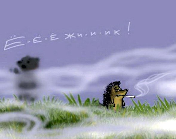 Ежик в тумане карикатура