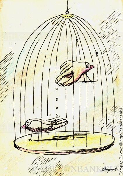 Карикатура в клетке