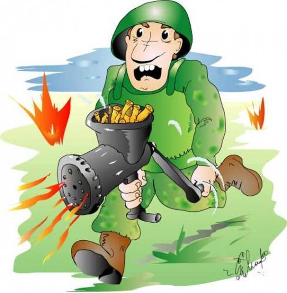 Солдат карикатура