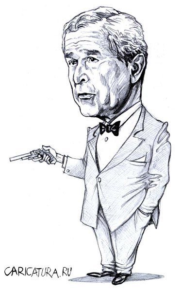 Джордж Буш шарж