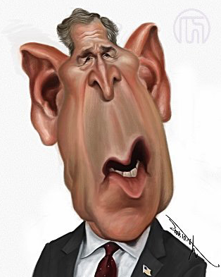 Буш карикатура