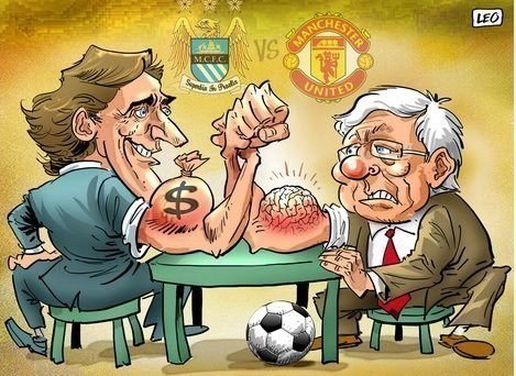 Карикатура политики армрестлинг