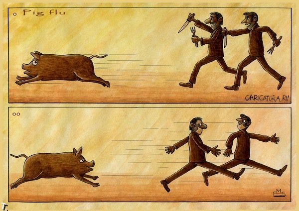 Свиной грипп рисунок