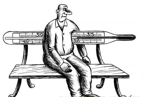 Ректальный термометр карикатура