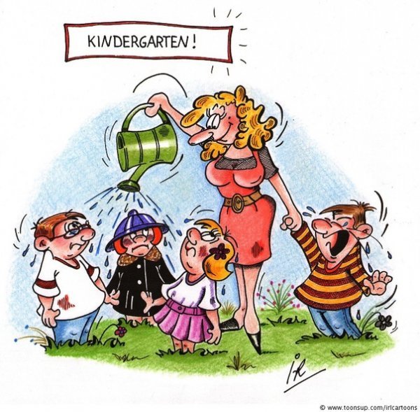 Воспитатель карикатура