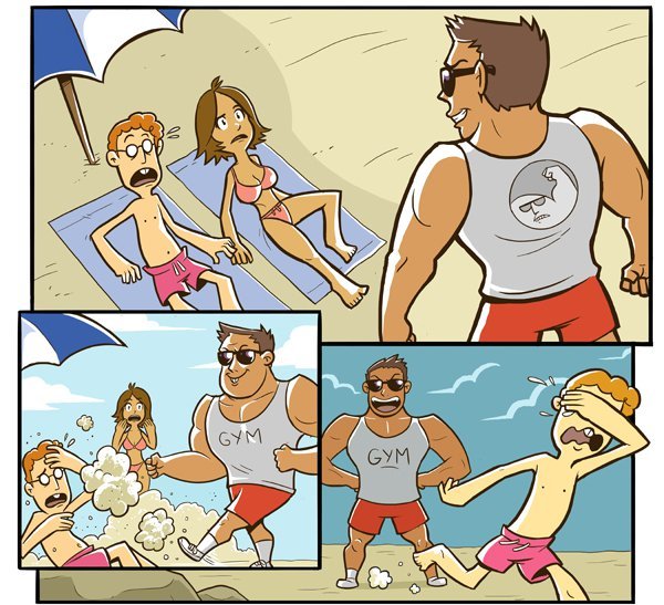 Пляж комикс