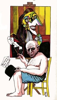 Портрет Пикассо Сальвадора дали