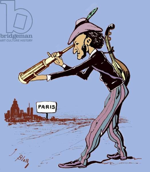 Марк Твен карикатура