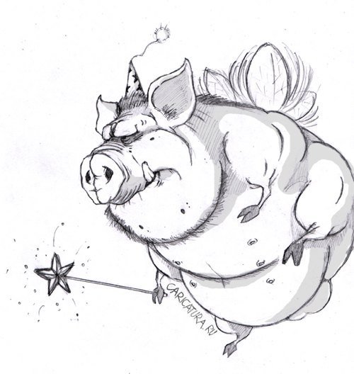 Дикий кабан карикатура