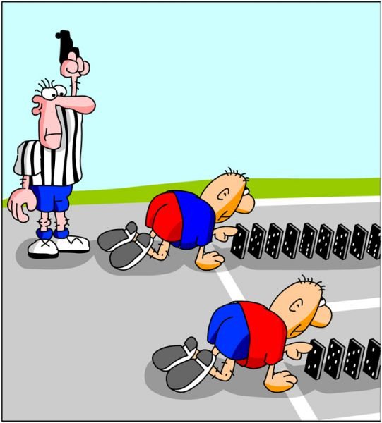 Спортсмен карикатура