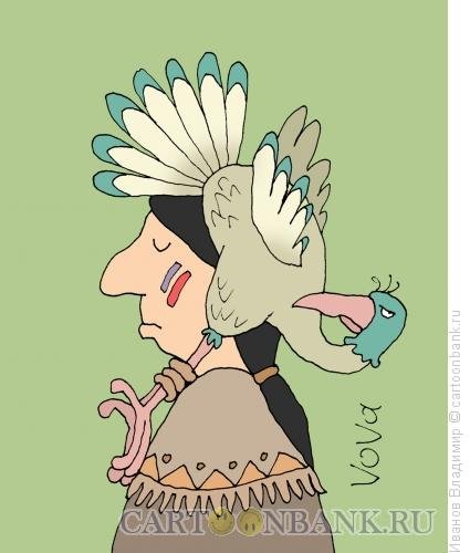 Индеец карикатура