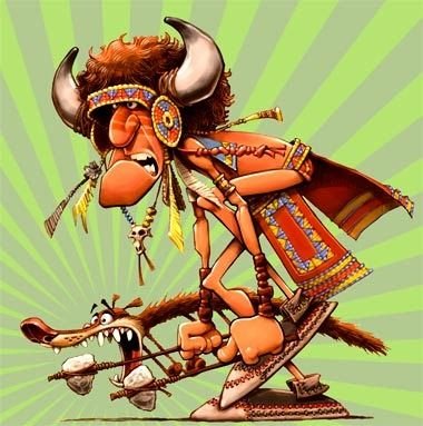 Индеец карикатура