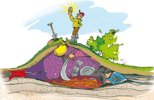 Карикатура Искатели клада