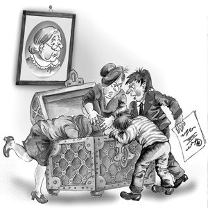 Дележ наследства карикатура