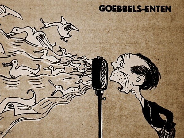 Геббельс и Гитлер карикатура