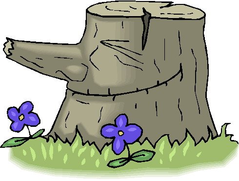 Сказочный пень с глазами