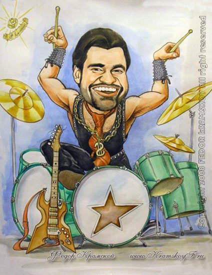 Барабанщик карикатура