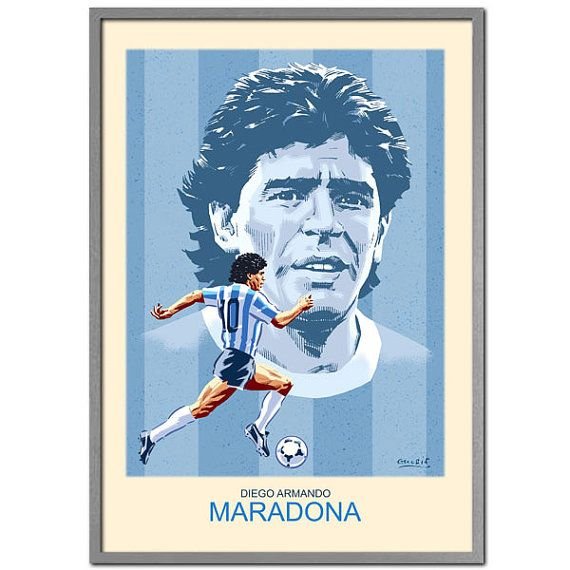 Диего Марадона карикатура