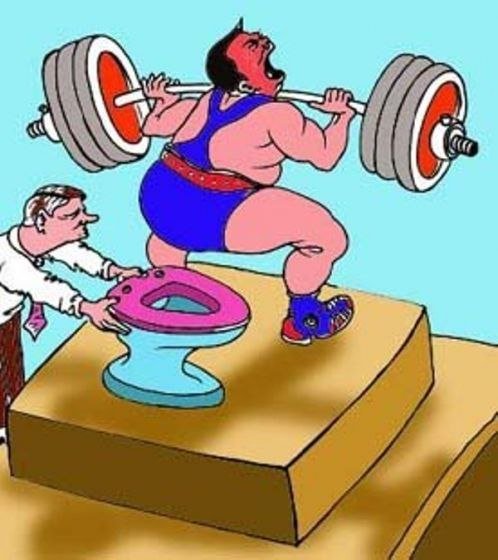 Спортсмен карикатура