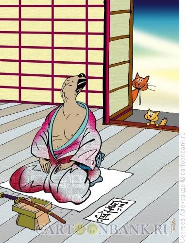 Харакири рисунок карандашом