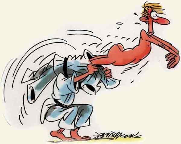 Открытка тренеру по дзюдо