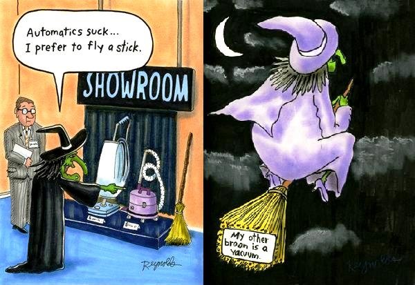 Ведьма карикатура смешная