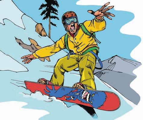 Сноуборд карикатура