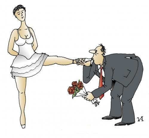 Подкаблучник карикатура