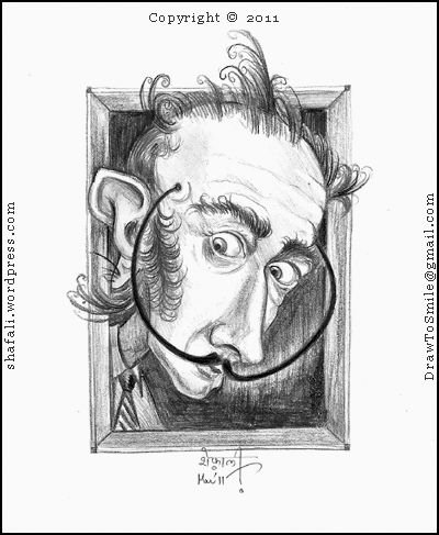 Сальвадор дали шарж