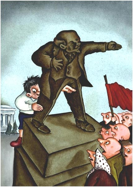 Ленин карикатура