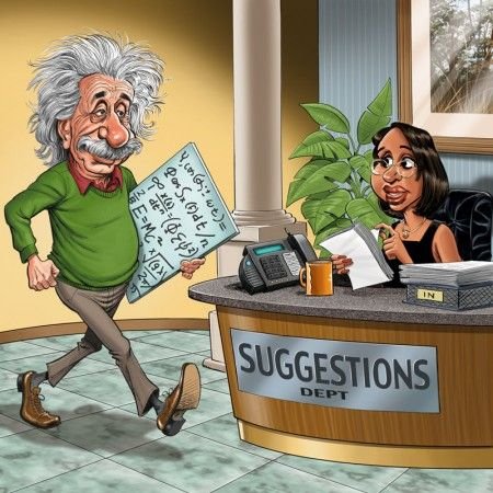 Эйнштейн карикатура