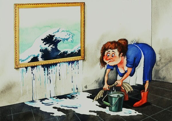 Уборка квартиры карикатура