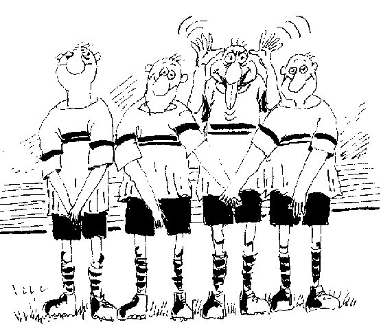 Карикатуры на футбольную тему