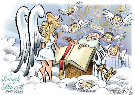 Карикатура на ангела