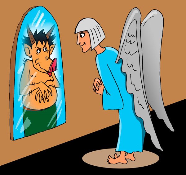 Зеркало карикатура