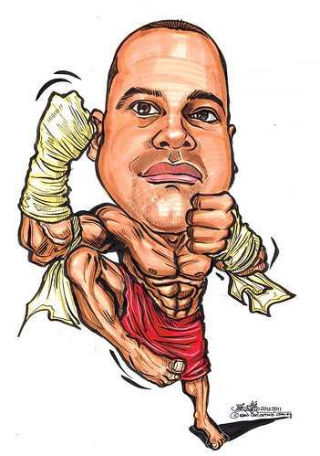 Боксер карикатура