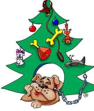 Новогодняя елка карикатура